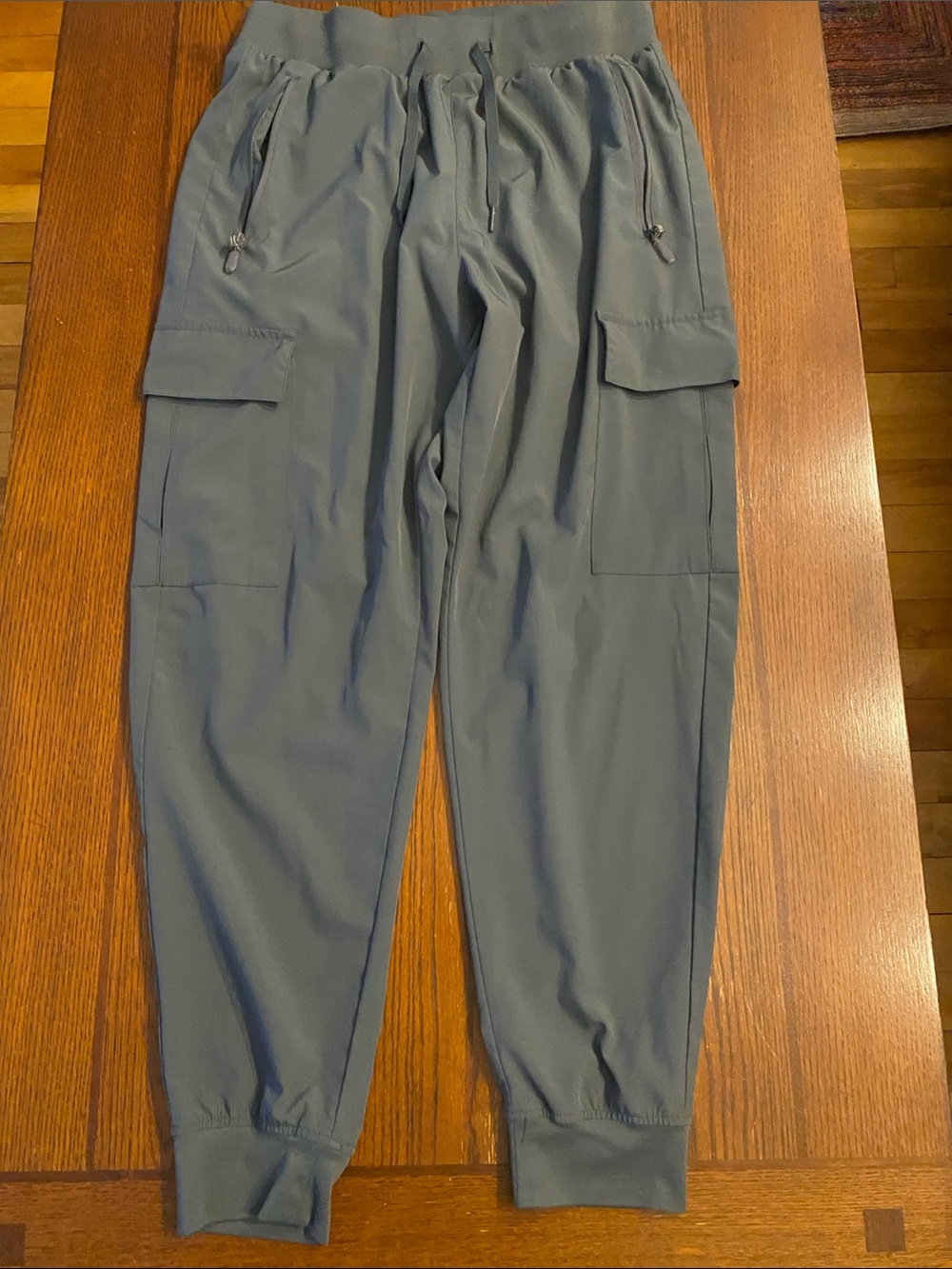 Women's Cargo Jogger Pants in Slate Blue